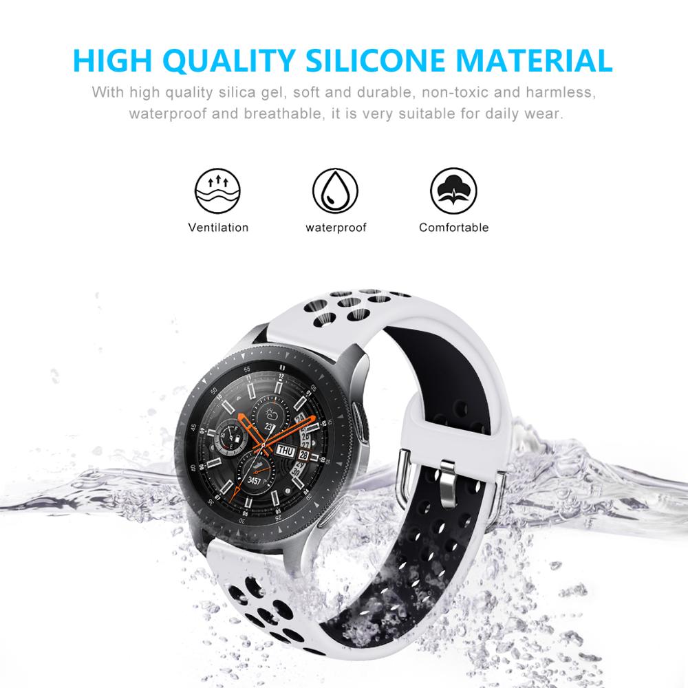 20/22mm pehmeää silikonista urheiluranneke xiaomi amazfit bip gts gtr -ranneke huami amazfit pace stratos gtr 42 47mm -ranneke