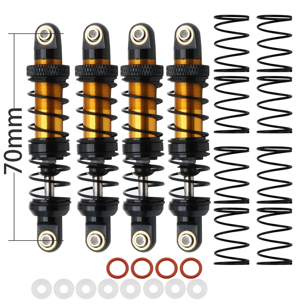 Metal 70mm 80mm 90mm 100mm 110mm 120mm Shock Absorber Oil Damper for 1/10 RC Crawler Car Axial SCX10 AXI03007 RBX10 D90 TRX4: plum