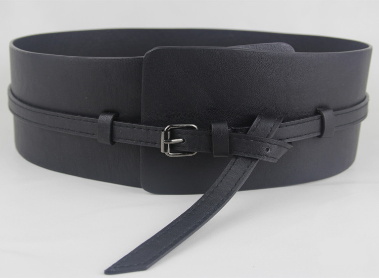 Nuevos cinturones de para mujeres, cinturón ancho marrón de cuero de imitación, cinturón informal Delgado, correa negra, accesorios para ropa