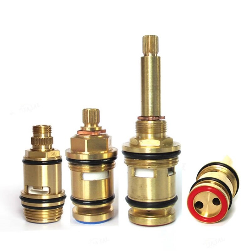 Wall Mounted shower head two-way water distribution valve Shower column water separator spool Long rod brass spool