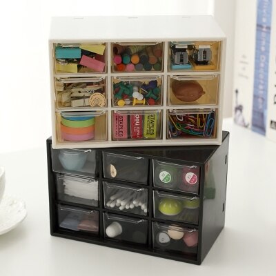 Multifunction Desktop Organizer Office Desk Accessories Stationery Box Desk Drawer Stationery Holder