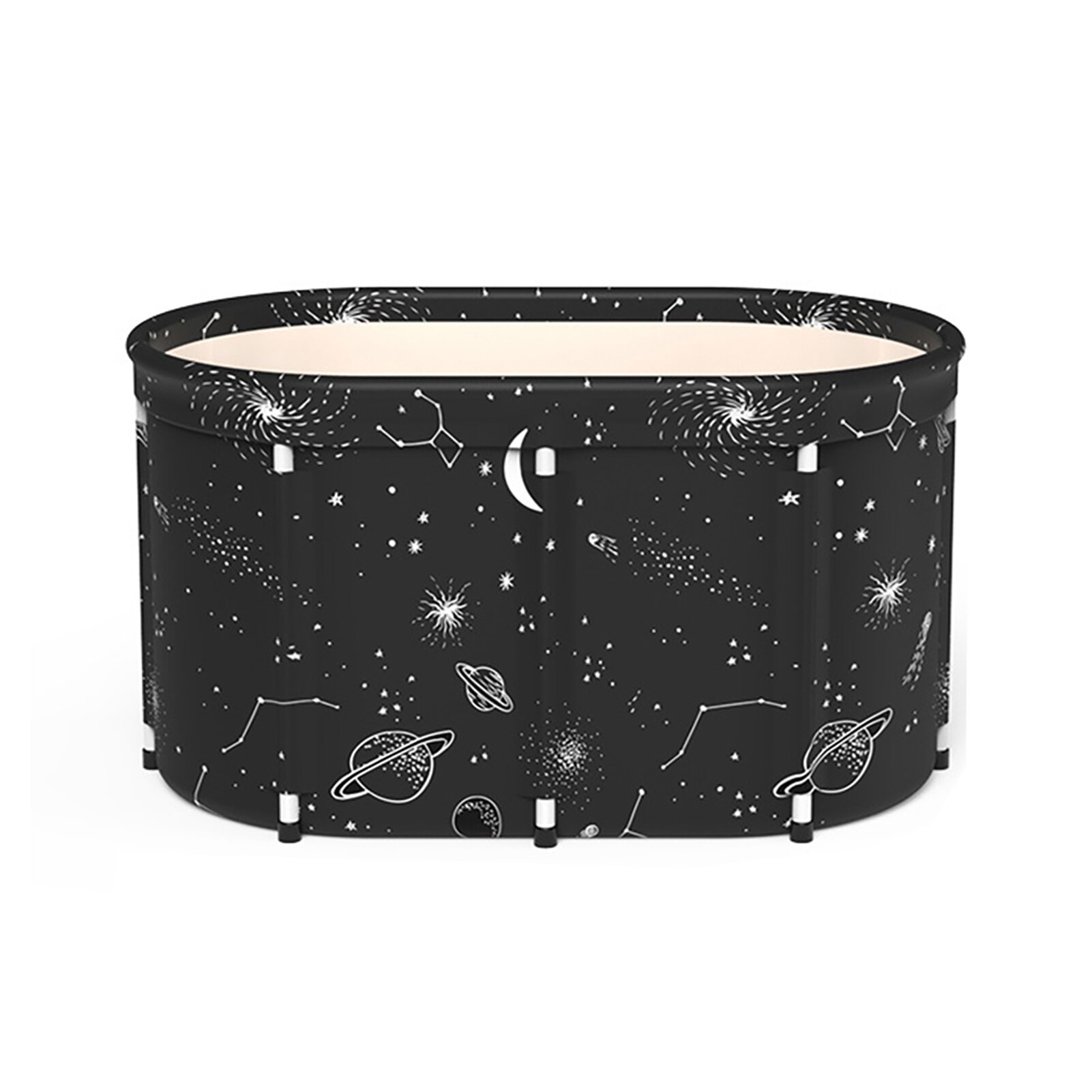 6/8PCS Portable Adults Bathtub Set Non-Inflatable Folding Bath Barrel SPA Folding Bath Tub For Adults Children Swimming Pool: universe 100cm