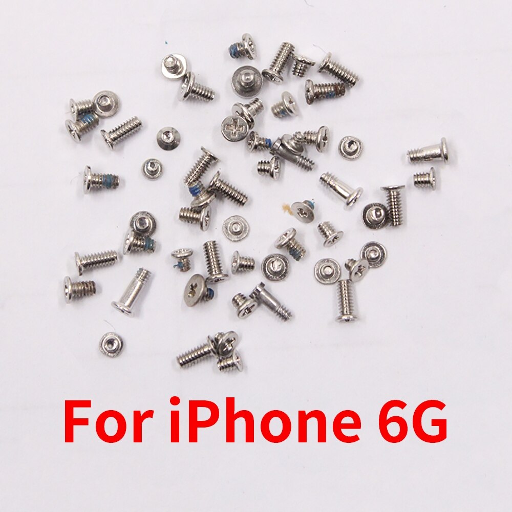PINZHENG-Kit completo de tornillos para iPhone, juego de tornillos de repuesto, 2 tornillos de base inferior, juego de accesorios, Perno de reparación, 6s, 6/6S Plus