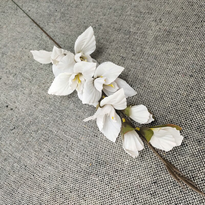 Jarown kunstig blomst gladiolus orkidé blomst silke enkelt blomster gren bryllup boligindretning gør-det-selv blomsterarrangement materialer: J
