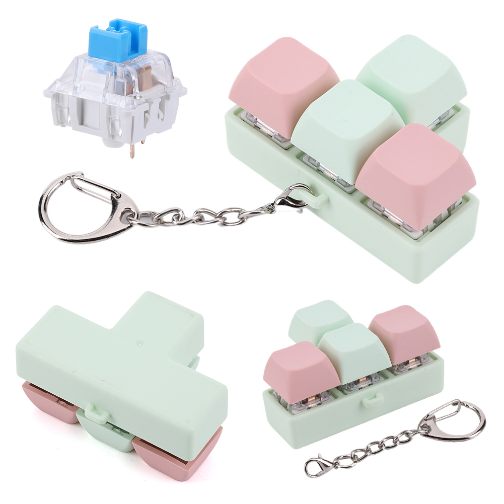 Finger Keyboard Fidget Toys, 4 prédire Keyboard ClUnicef Toy, Decompress Fingertip Keychain, Finger Calming Toy, Souligné Instituts