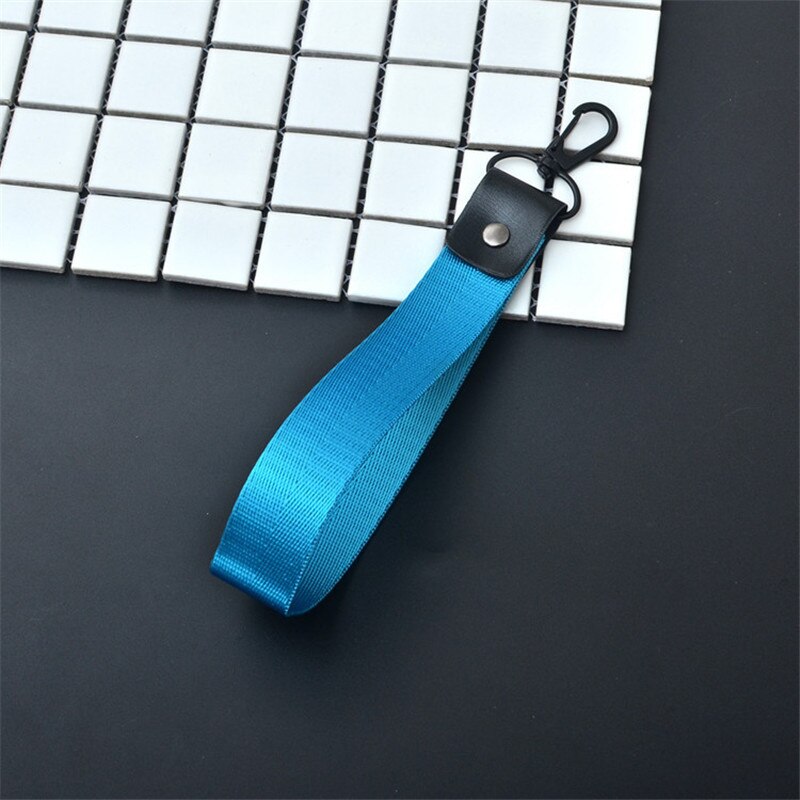 praktisch Gurt Universal- Kurze Schlüsselband für Schlüssel USB Stock Ich würde karte praktisch schlicht 8 farbe Polyester Lanyards Klassische seil: Blau