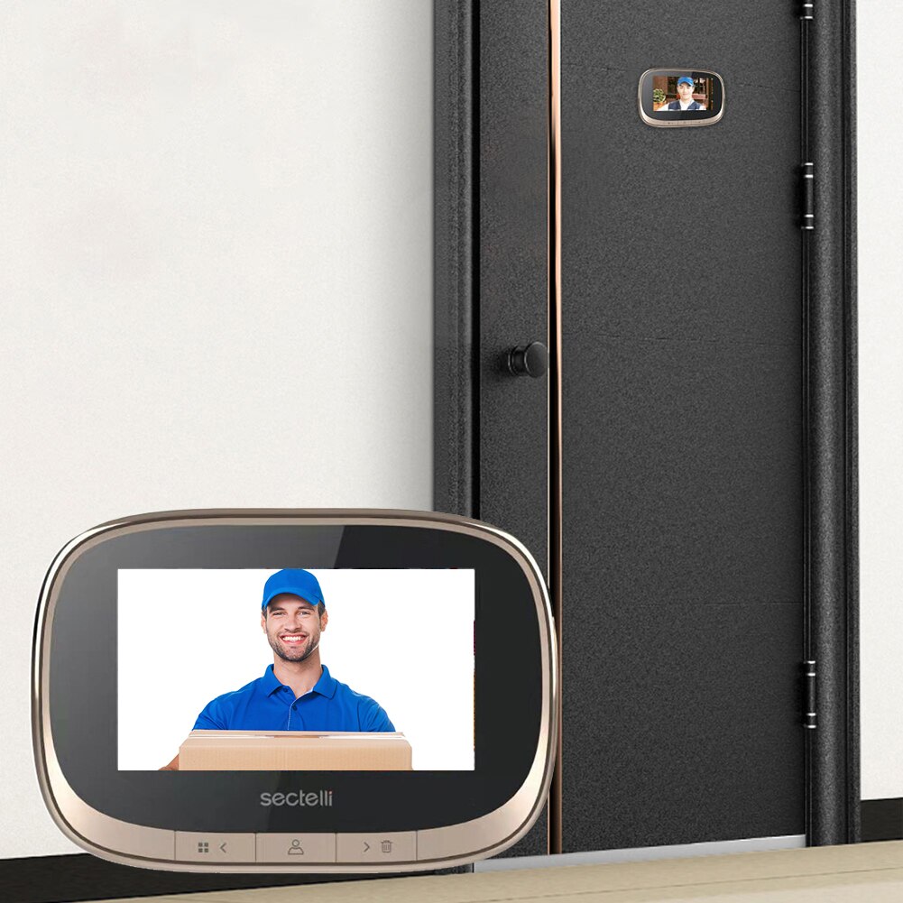 Sf550 sikkerhed i hjemmet smart video dørklokke kameraer intercom visuel cat eye dør telefon dør alarm til husstand soveværelse indretning