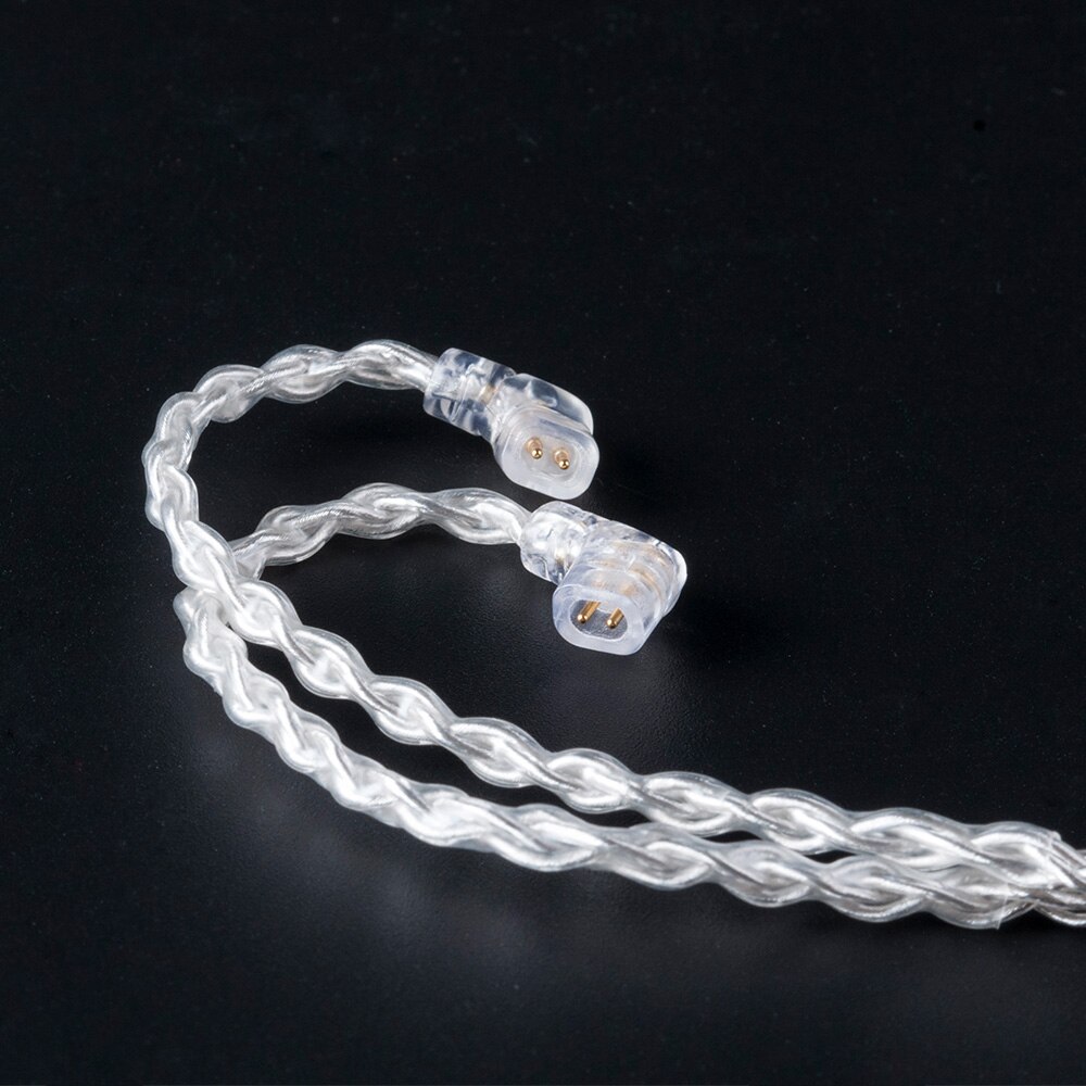 Ak Kbear 8 Core Verbeterde Verzilverd Kabel 3.5/2.5/4.4 Mm Oortelefoon Kabel Met Mmcx/2Pin voor AS16 As12 Zsn Pro Trn X6 V90 Zsx F1