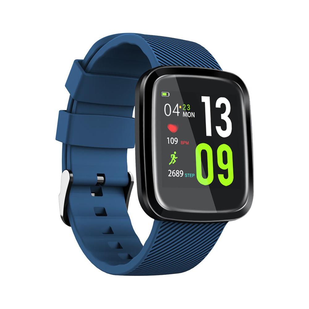 Smartwatch Z30 Full Touch Screen Smart Horloge IP67 Waterdichte Fitness Tracker Hartslagmeter Sport Smartwatch Voor Ios Android: blue