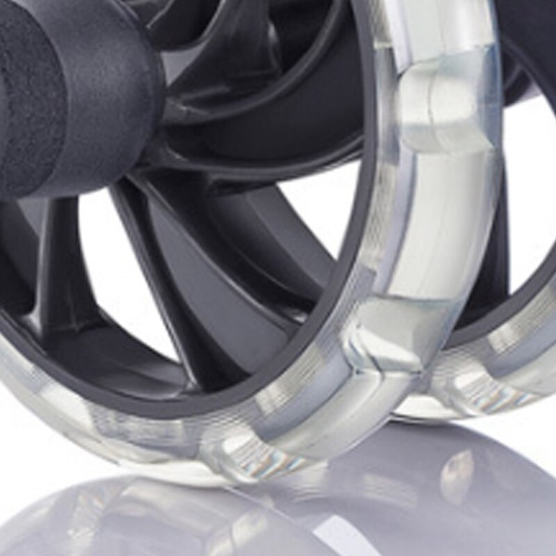 Silent Power Roller AB Rollers Indoor Fitness Equipment Abinal Muscle Exercise Equipment Transparent Double Wheels