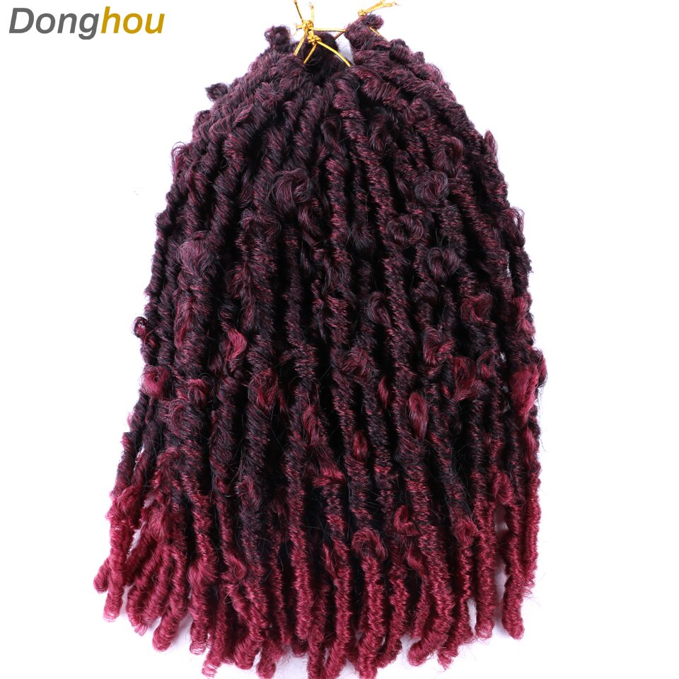 Butterfly Hair 3Pcs 6 Pcs/Lot Butterfly Locs Crochet Hair Goddess Synthetic Faux Locs Passion Twist Braided Hair Extensions