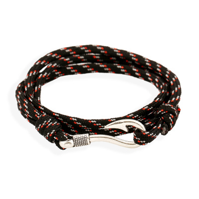 Sterling Vis Haak Zink Mode Armbanden Voor Mens Sieraden Tom Hoop Anker Vriendschap Wrap: 4