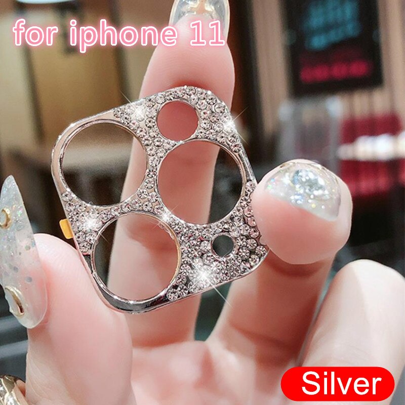 Bling Diamond Camera Lens Protector For iPhone 11 Pro Max Glitter Rhinestone Camera Protective Ring For iPhone 11 Pro Max Cover: 2