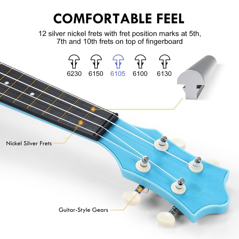 21 Inch Ukulele Kid Ukulele Vier String Beginner Hawaii Kids Ukeleles Voor Kinderen Studenten Starter Beste Cadeau
