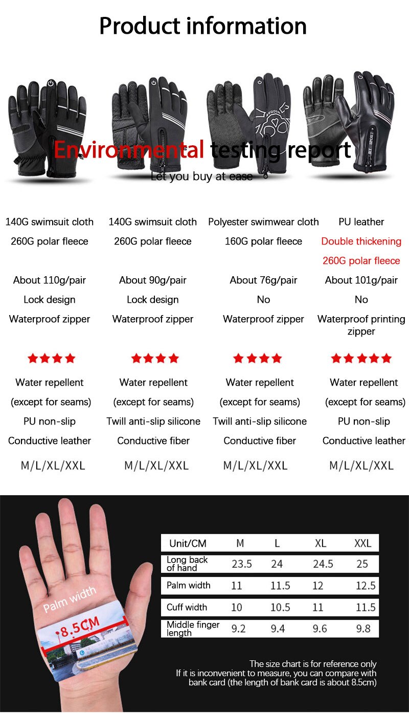 Guantes calefactables para ciclismo de invierno, antideslizantes, a prueba de viento, cómodos, de invierno, guantes de bicicleta motocicleta