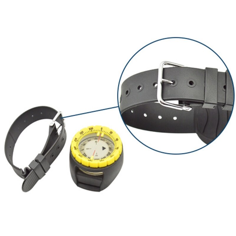 Subacquea 50m immersione Bussola Professionale Impermeabile Navigatore Digitale subacqueo Luminoso Orologio Equilibrato per il Nuoto