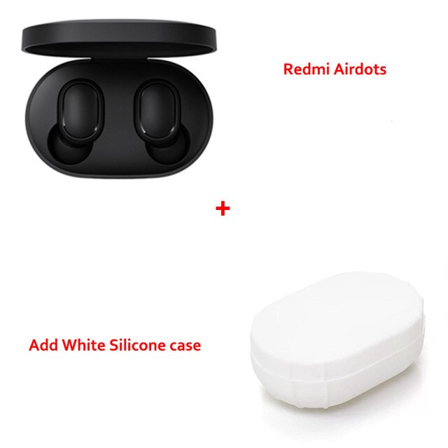 Instock Xiaomi Redmi Airdots Xiaomi Drahtlose kopfhörer Voice control Bluetooth 5,0 Noise reduktion Tap Control: With White case