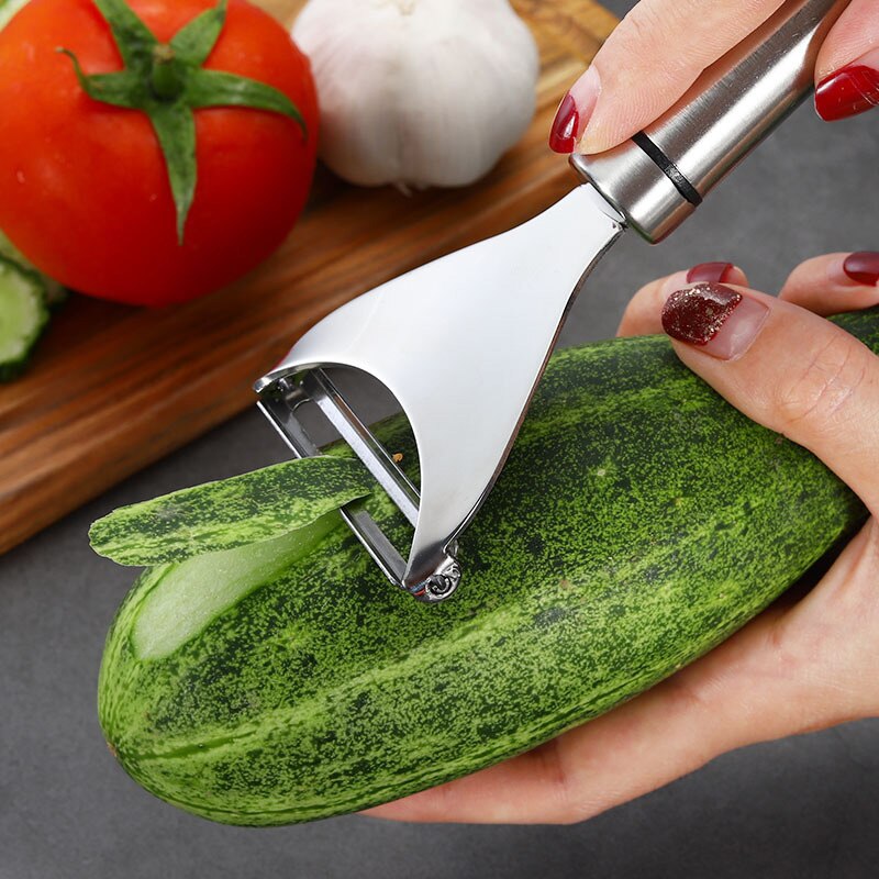 2 Type Rvs Fruit Dunschiller Sharp Vegetable Gereedschap Metalen Wortel Dunschiller Zesters Slicer Keuken Gadgets Koken Tool