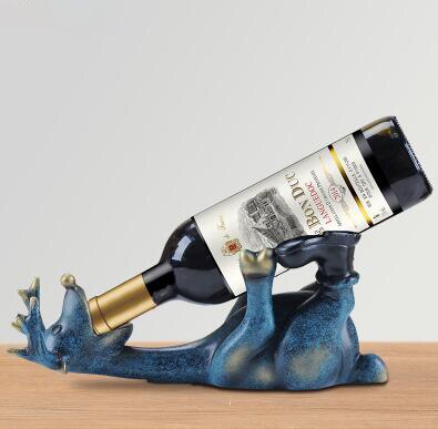 European Resin Drunk Deer Wine Rack Livingroom Office Wine Bottle shelf Home Furnishing Decoration Modern Wine Holder Crafts: Default Title
