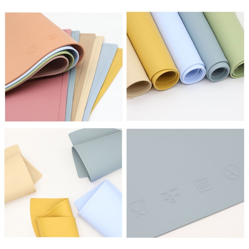 Baby Siliconen Placemat Herbruikbare Antislip Tafel Mat Baby Eettafel Pad Voor Kid