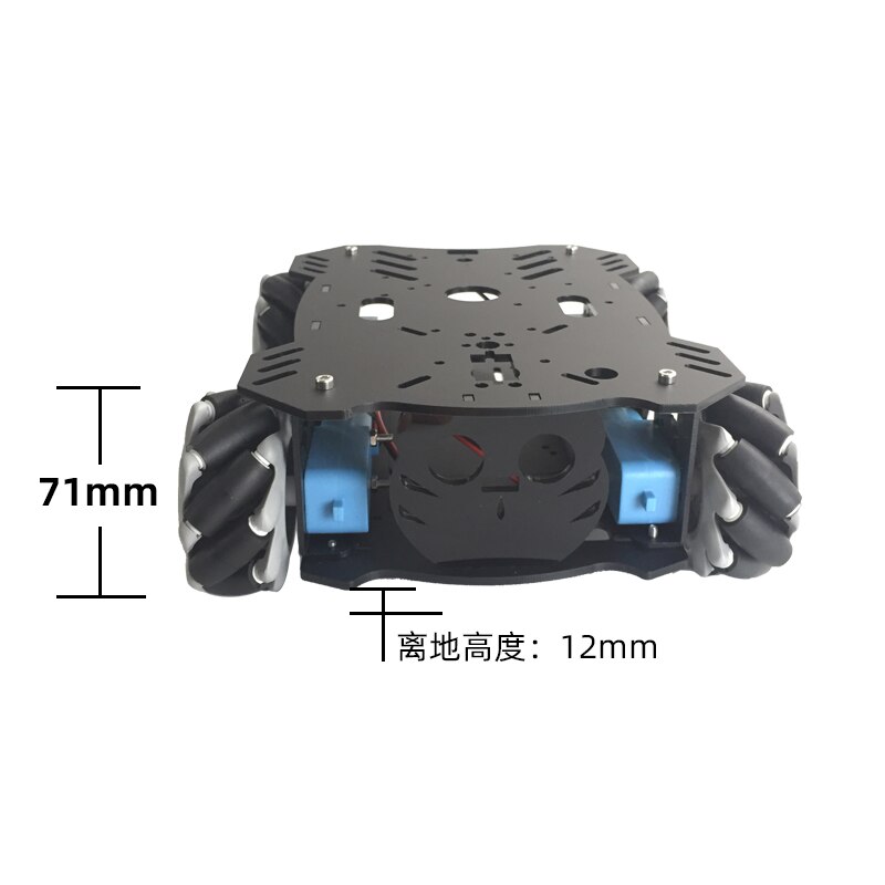 Mecanum Wheel Robot Car Chassis Kit fai da te V2.0