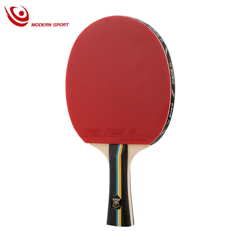 2019 New BOER 1 pezzo 7 strati racchetta da Ping-Pong in tiglio racchetta lunga con manico corto racchetta da Ping Pong con borsa