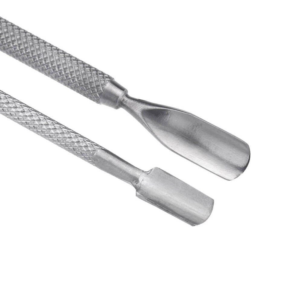 Herramienta para decoración de uñas, empujador de cutículas, pinza clíper, herramienta de acero para manicura, producto para eliminar la piel muerta, tijeras, cortador, cortauñas