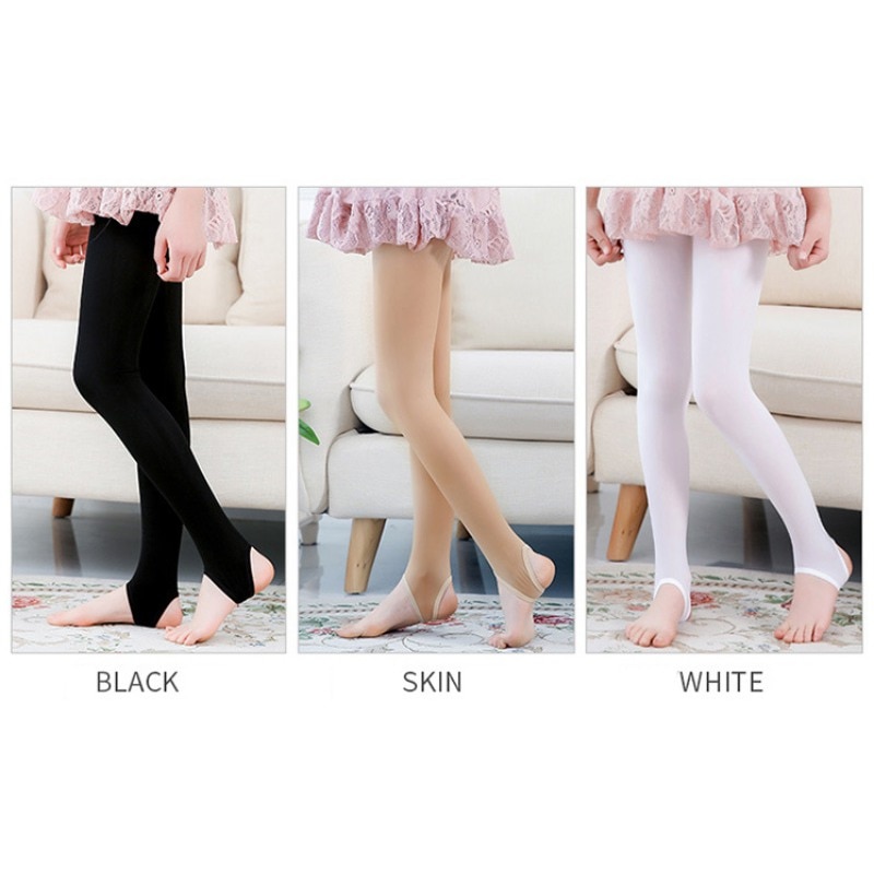 Chaussettes en acier pour enfants filles collants de couleur unie chaussettes pour enfants