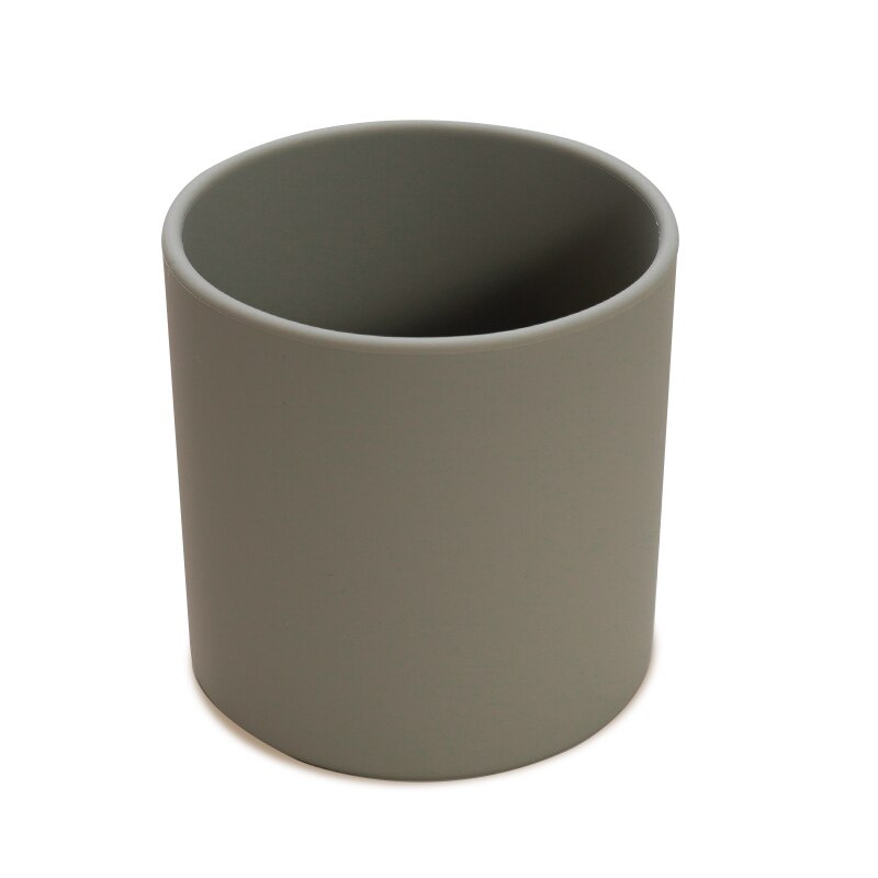 Baby Lernen Zu Trinken Tasse Getränk silikon Tassen Für Kleinkinder &Ampere; freundlicher Dicht Art Wasser Tasse Flasche 220ML.: Salbei