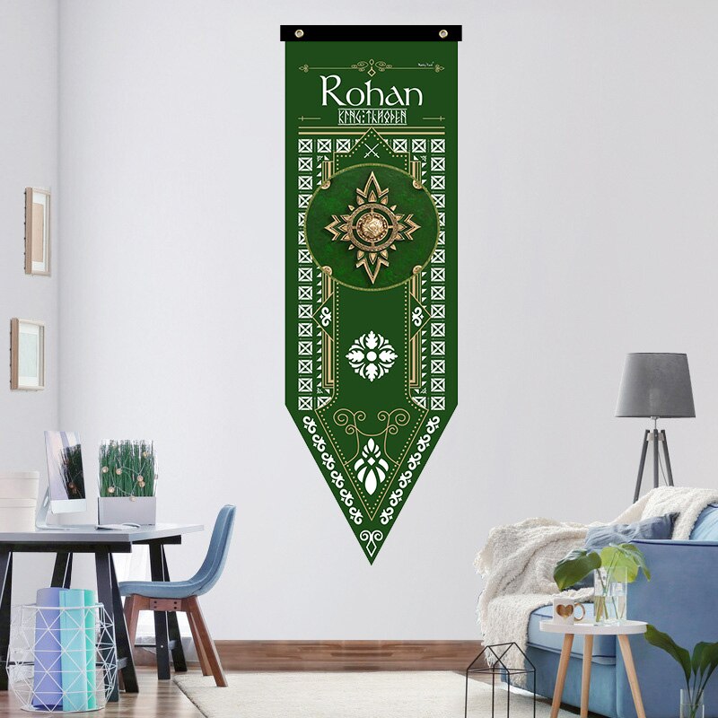 Erebor Arkenstone Lotr Flagge Rivendell Rohan Arthedain Ancalagon die Schwarz Saruman Wohnkultur Fahnen Banner Dekoration Valance S2