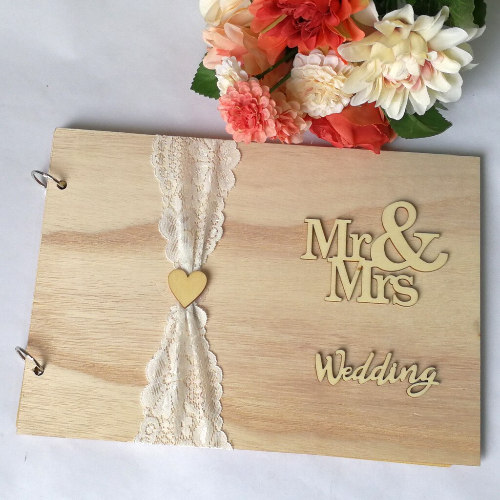 1Pcs Guest Book Memorable Simple Message Board Sign Book for Wedding Party May#18: C