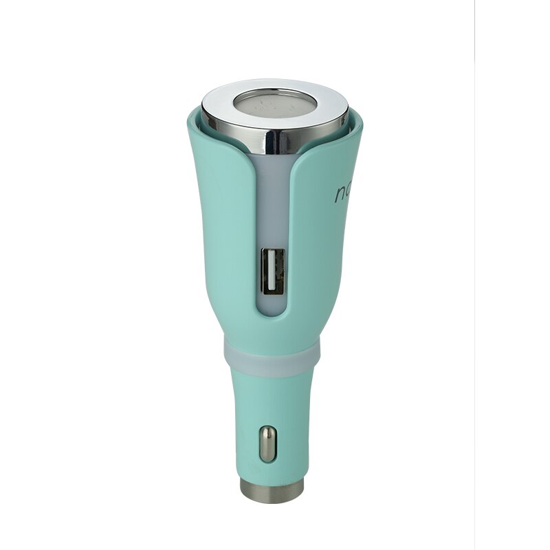 M tulipán difusor de Aroma para coche, purificador de aire, cargador de coche, elimina el olor de la fragancia, martillo de seguridad USB, negro, blanco, azul, Rosa, Verde