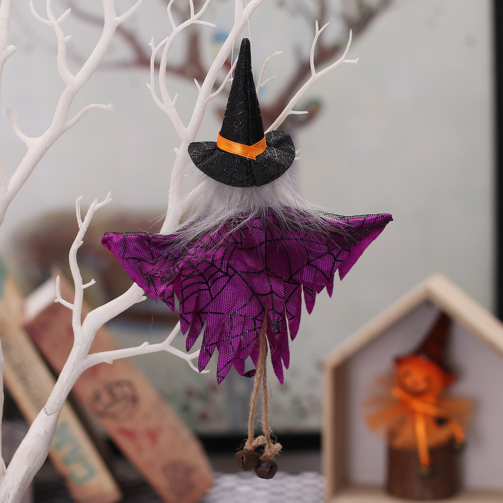 Halloween-dekorasjoner dukkebardekor gresskar spøkelsesheks anheng skummel halloween barn halloween-festdekorasjon til hjemmet