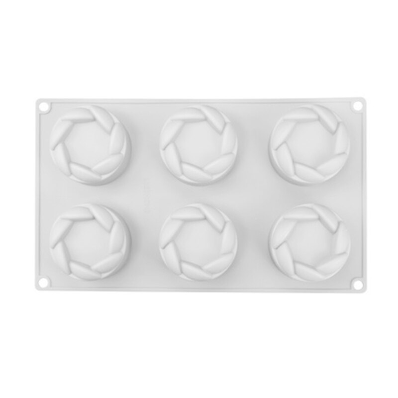 Caramelle al cioccolato zucchero artigianale pasta stampo arte stampo per sapone in Silicone stampi per candele domestiche fai da te fatto a mano a forma di 6 fiori regalo: W