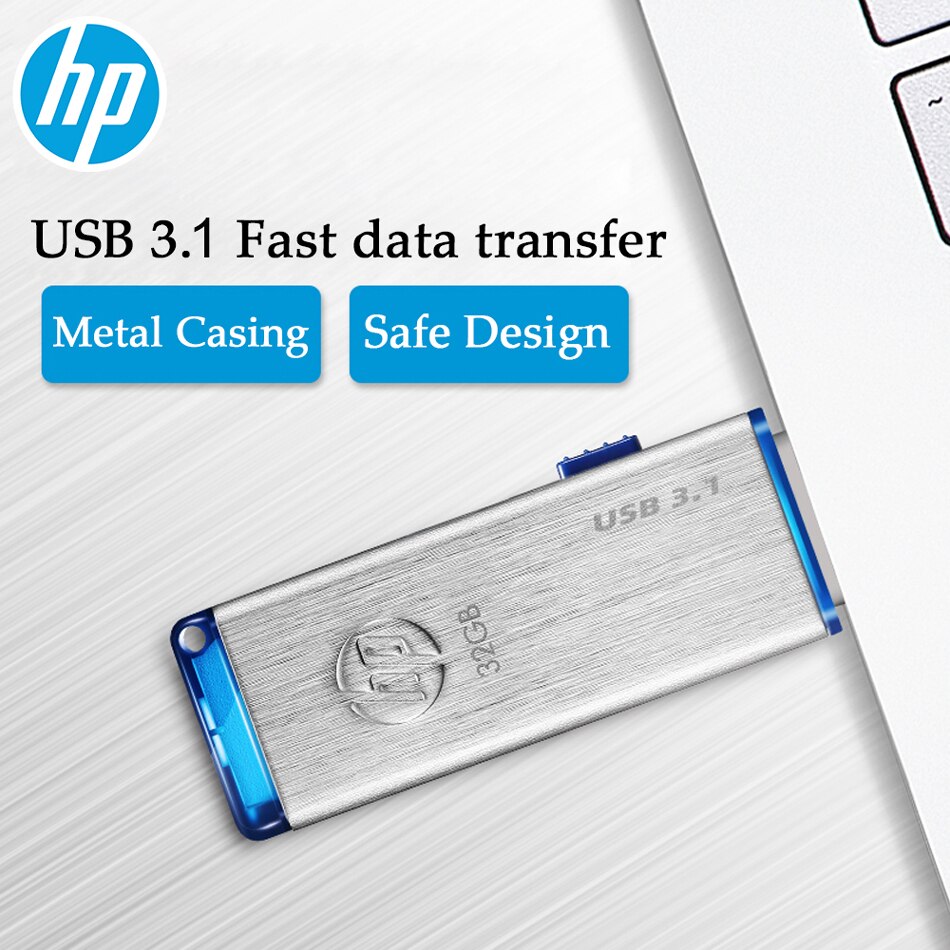 Originale HP X730W USB3.1 Ad Alta Velocità USB Flash Drive antiurto impermeabile 32GB 64GB 128GB 256GB 512GB Pen Drive per Tablet phone