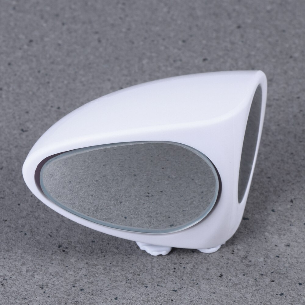 Vehicle Blind Spot Mirror Wide Angle Mirror 360 Rotation Adjustable Convex Rear View Left Side Mirror For Safe Parking(Black)