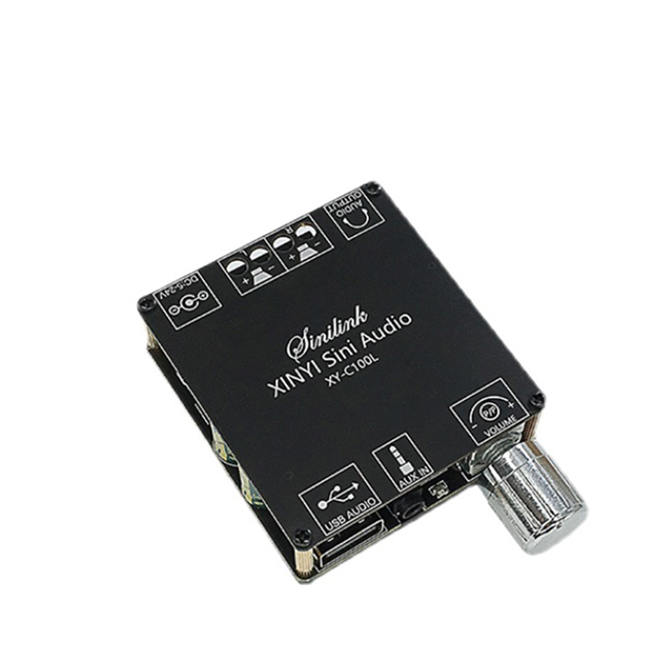 2*100W Bluetooth 5.0 cyfrowa płyta wzmacniacza mocy głośnik AUX 2.0 CH Stereo domowa muzyka moduł bezprzewodowy Audio AMP