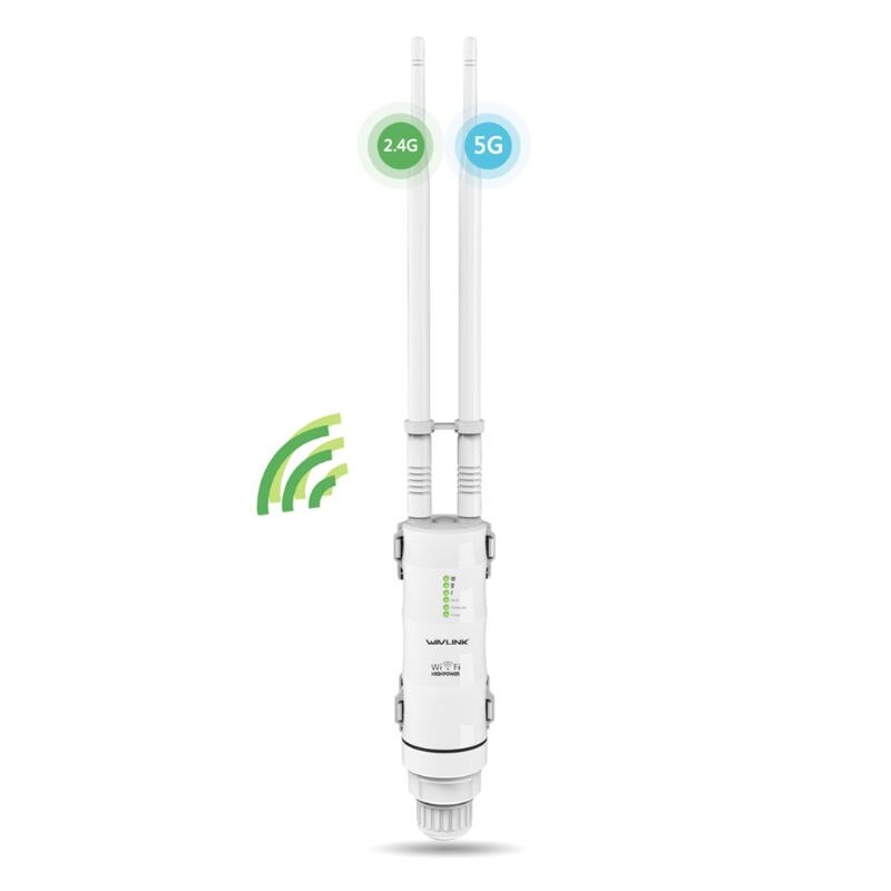 AC600 Dual Band 2.4G/5G Wireless AP High Power Wifi Repeater Outdoor Waterproof Wireless Router Wifi Extender with Outer Antenna