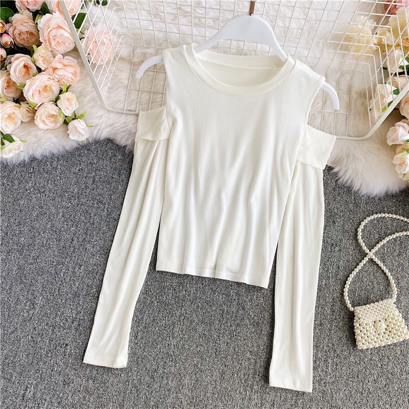 A9534 autumn winter long-sleeved slim temperament top