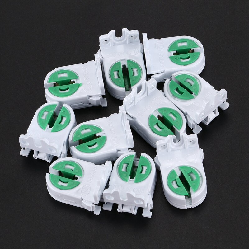 ! 10 Uds Dual terminales T5 T4 tubo fluorescente bombilla conector portalámparas