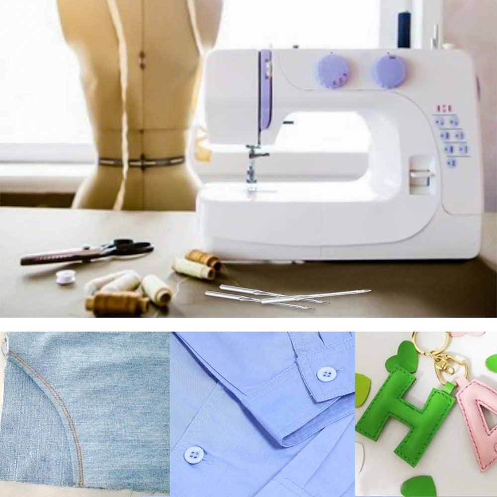 Imzay 40 st symaskinsnålar för symaskin, storlek 90/14 och 100/16,  box med etiketter kompatibel, universell hemnål