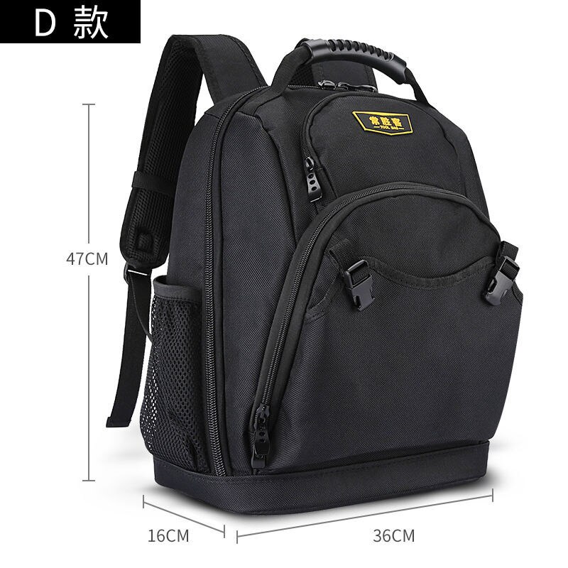 Shoulders Tool Bag Backpack Portable Multi-Function Electrical Maintenance And Installation Kits Thick Canvas Large Work Package