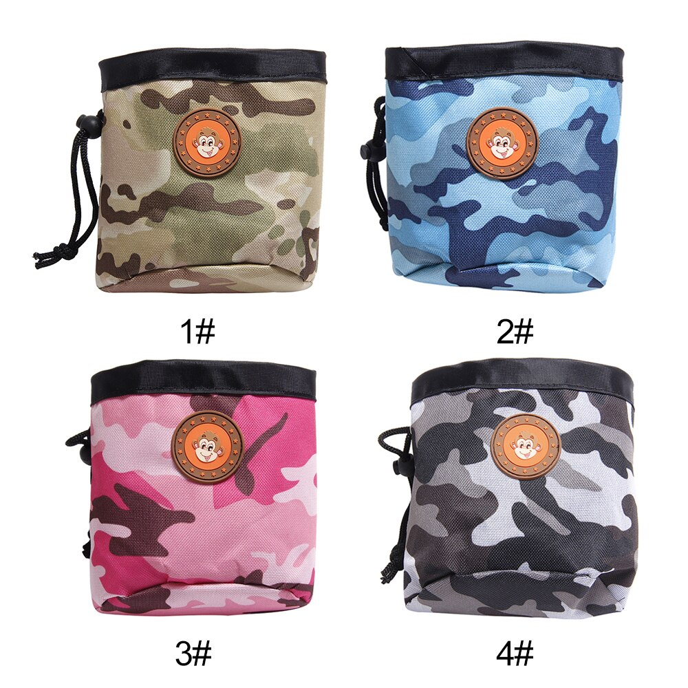 Portable Dog Treat Bag Outdoor Dog Training Bag Pouch Food Bag Hands-Free Puppy Snack Reward Waist Bag Training Aids