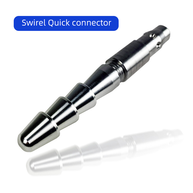 Piezas de actuador lineal alternativo, conector rápido M6 3XLR, accesorios de actuador lineal con ventosa, accesorios de conector final: Plata