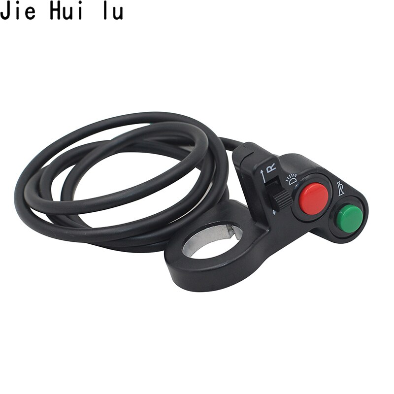 Motorfiets Switches Elektrische Fiets Scooter Licht Richtingaanwijzer &amp; Claxon Op/Off Knop W/Rood Groene Knoppen 22Mm Dia Stuur