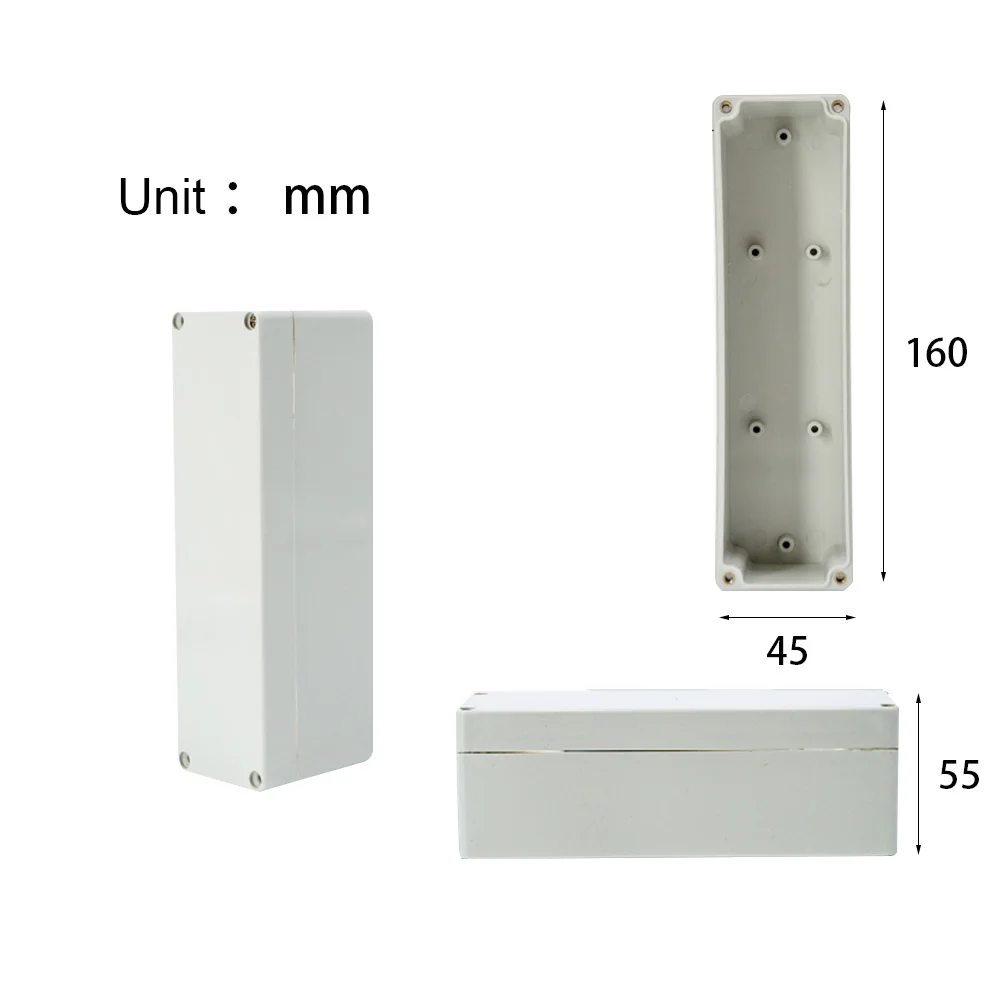 Caja ABS de conexiones para proyectos electrónicos, Cable eléctrico IP67, cajas de plástico impermeables para exteriores, Kit de caja de cables sellada DIY: Naranja