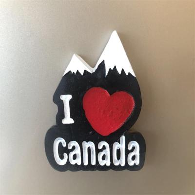 Kanada toronto turisti matkamuisto jääkaappi tarrat 3d hartsi jääkaappimagneetti tarra matka tee itse kodin sisustus: Lumi vuori