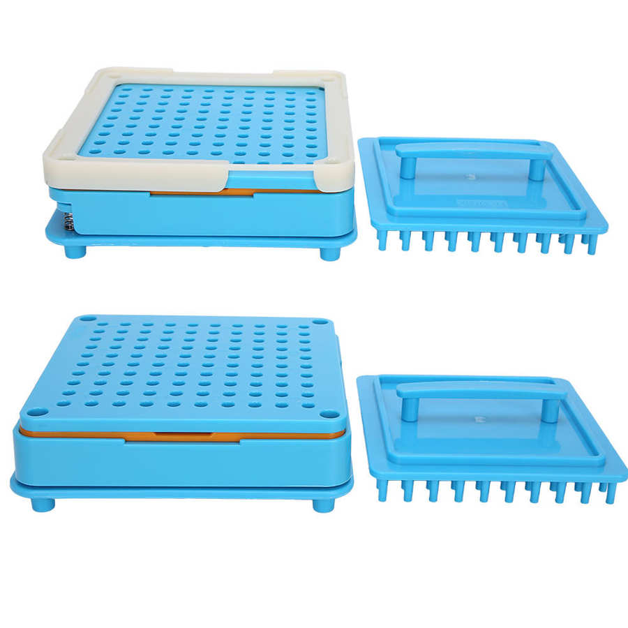 2#100 Holes Capsule Powder Filler Plate Empty Capsule Plates Capsule Manual Filling Tool Pill Medicine Holder Organizer Dispens