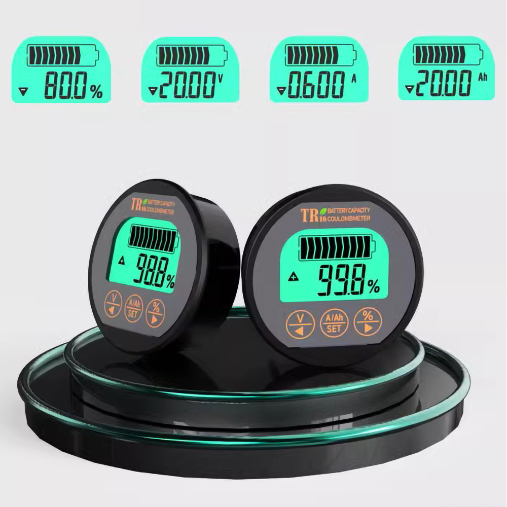 Coulomètre de test de capacité de batterie de haute précision, 50a/100a/350a, pour Pb li-lon LiFePo NiMH Nicd Pe types de batteries TR16