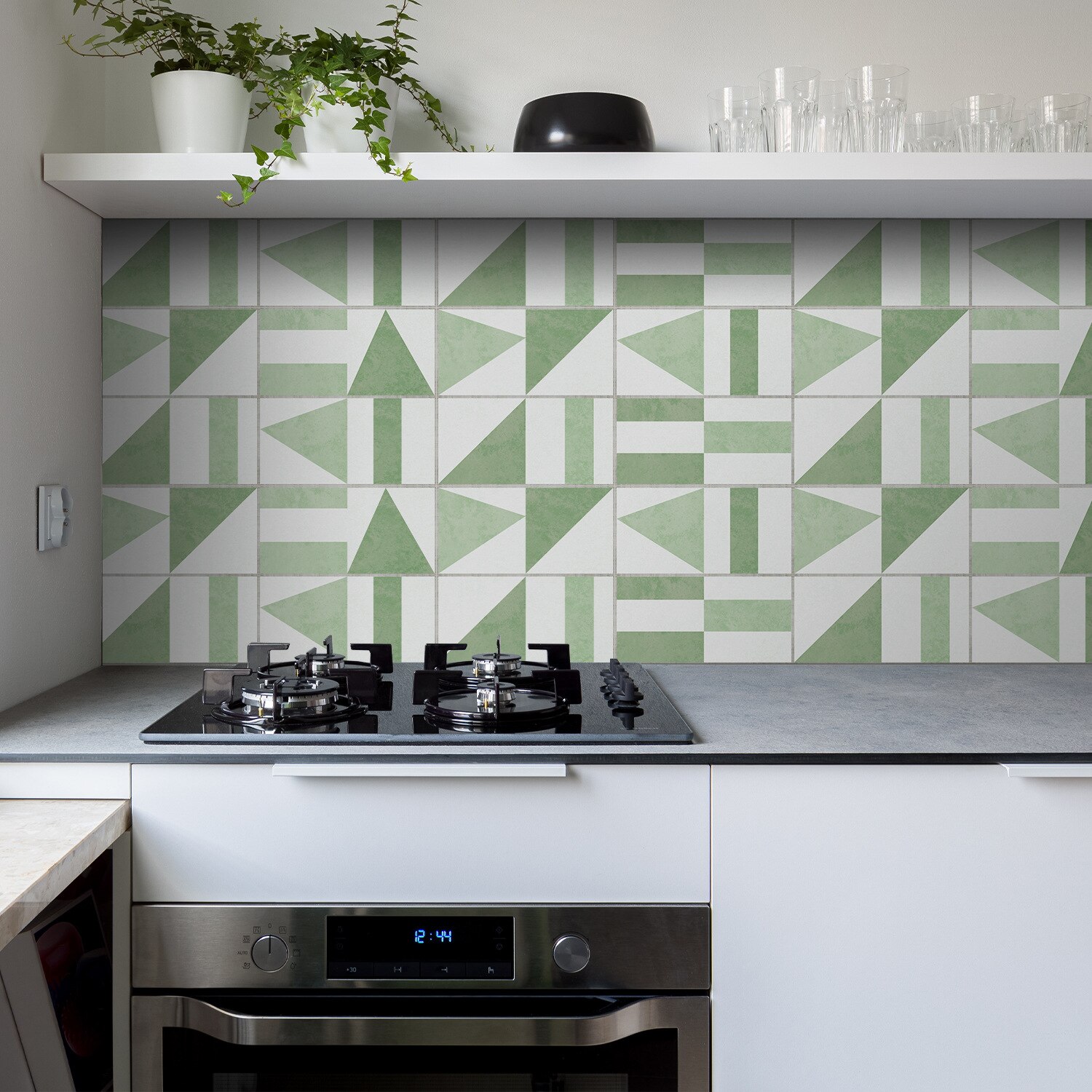 geometric wall renovation Decor sticker PVC self-adhesive wall sticker 30x15cm brick stickers tile sticker